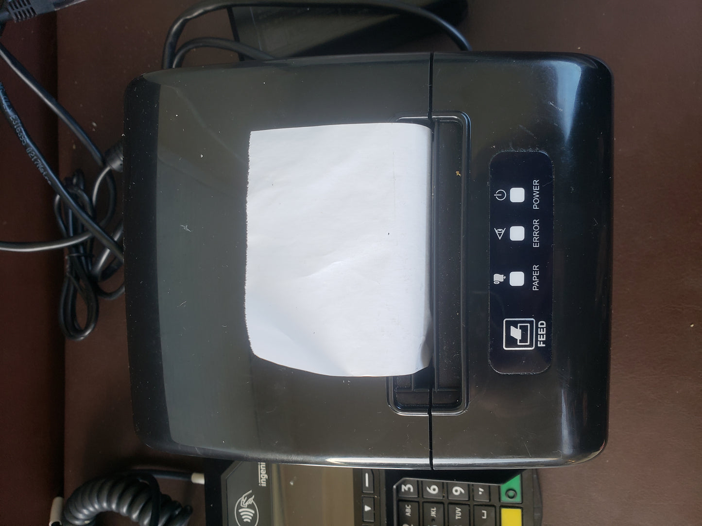 terminal de paiement CB / TPE INGENICO 5000 + Desk 1500 + Imprimante SEGA