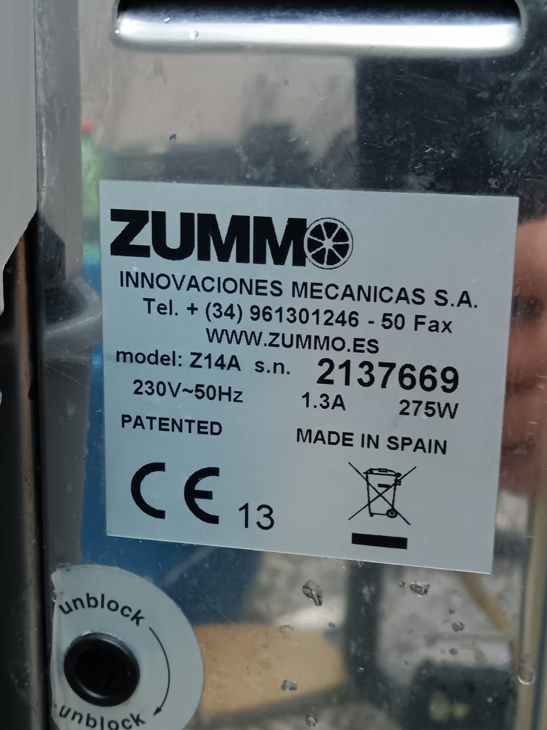 Machine à jus d'orange - Presse-agrume ZUMEX